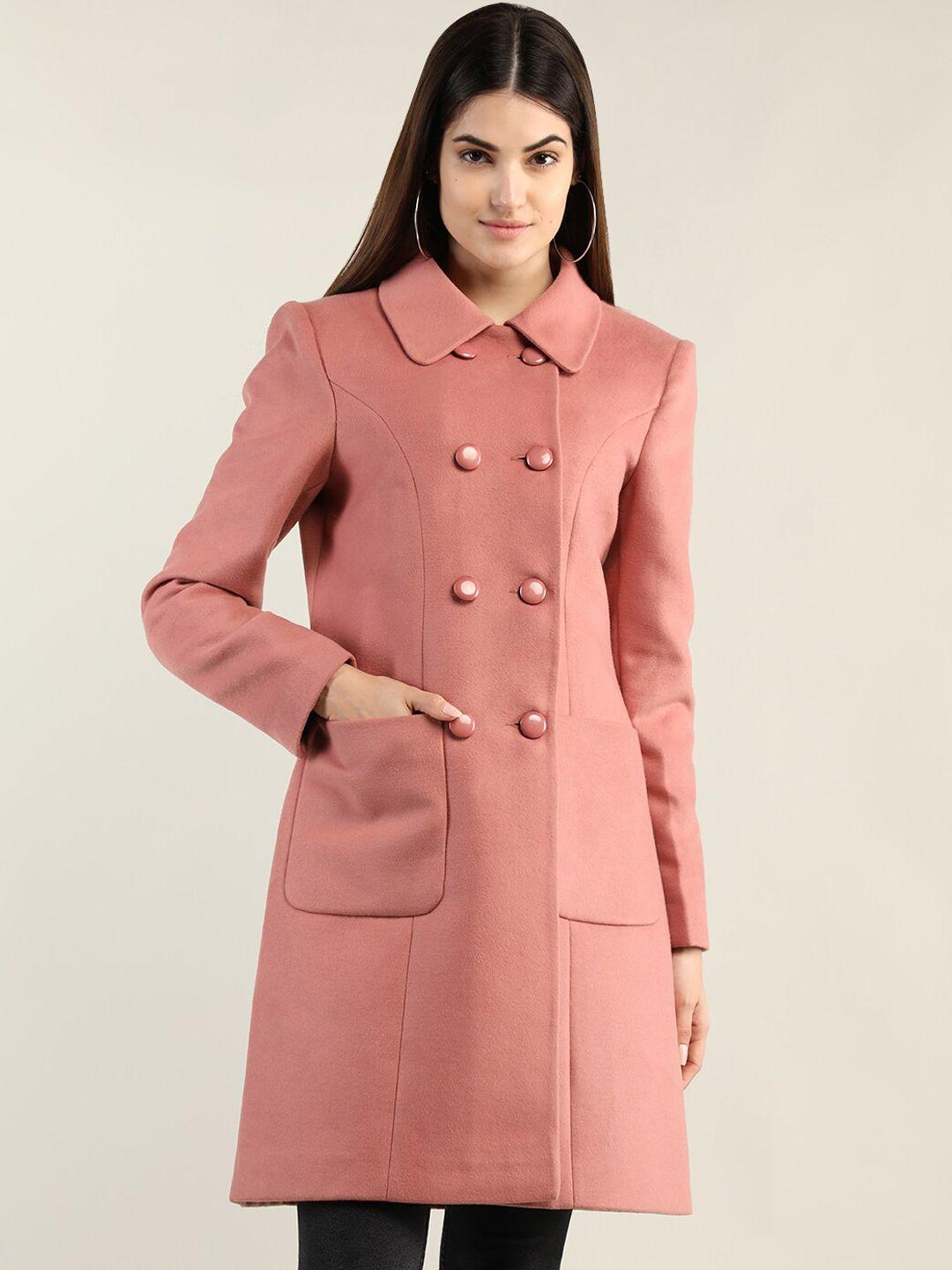 chkokko spread collar longline winter overcoat