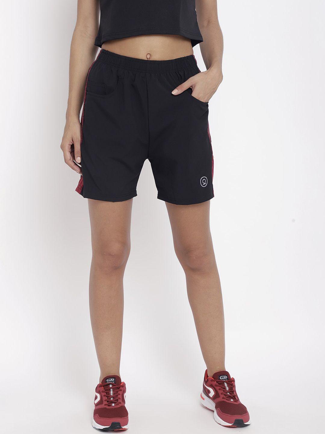 chkokko women black sports shorts