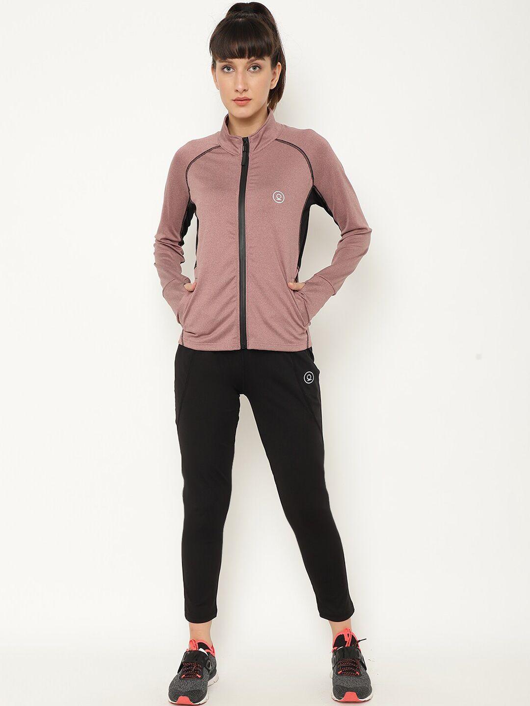 chkokko women maroon sports tracksuit