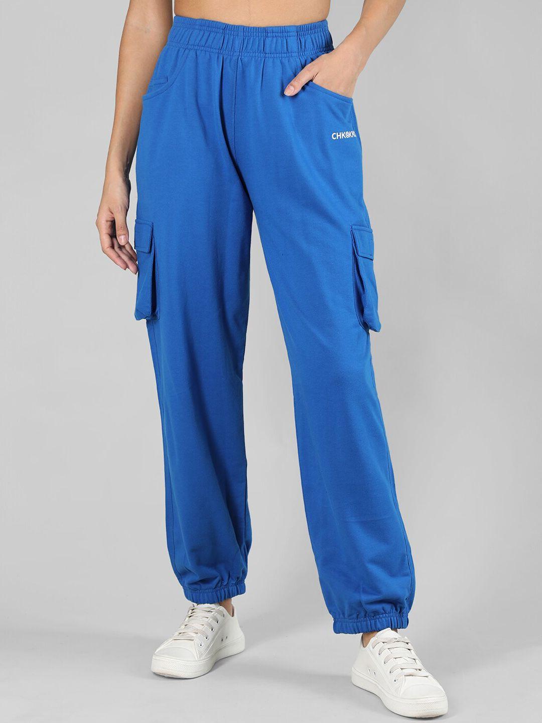 chkokko women mid rise relaxed fit joggers