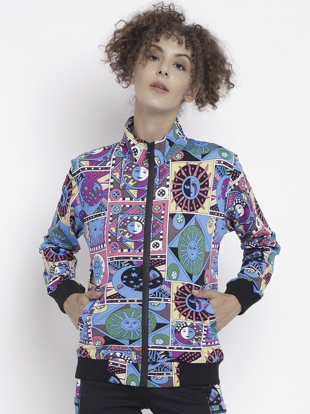 chkokko women multicoloured floral bomber jacket