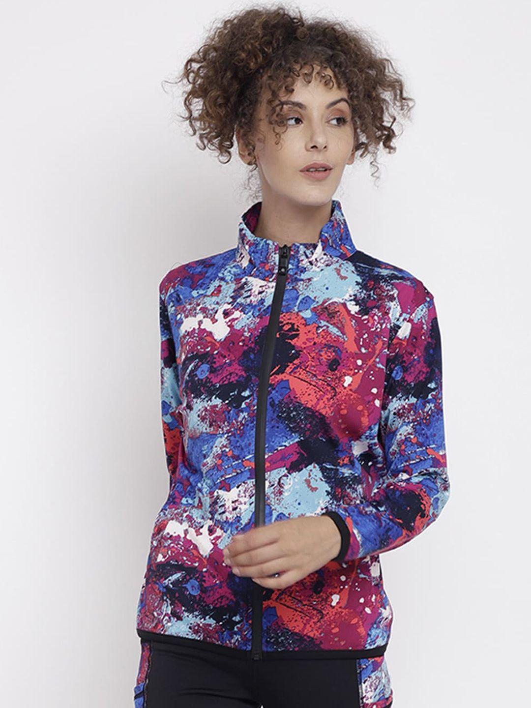 chkokko women multicoloured floral sporty jacket