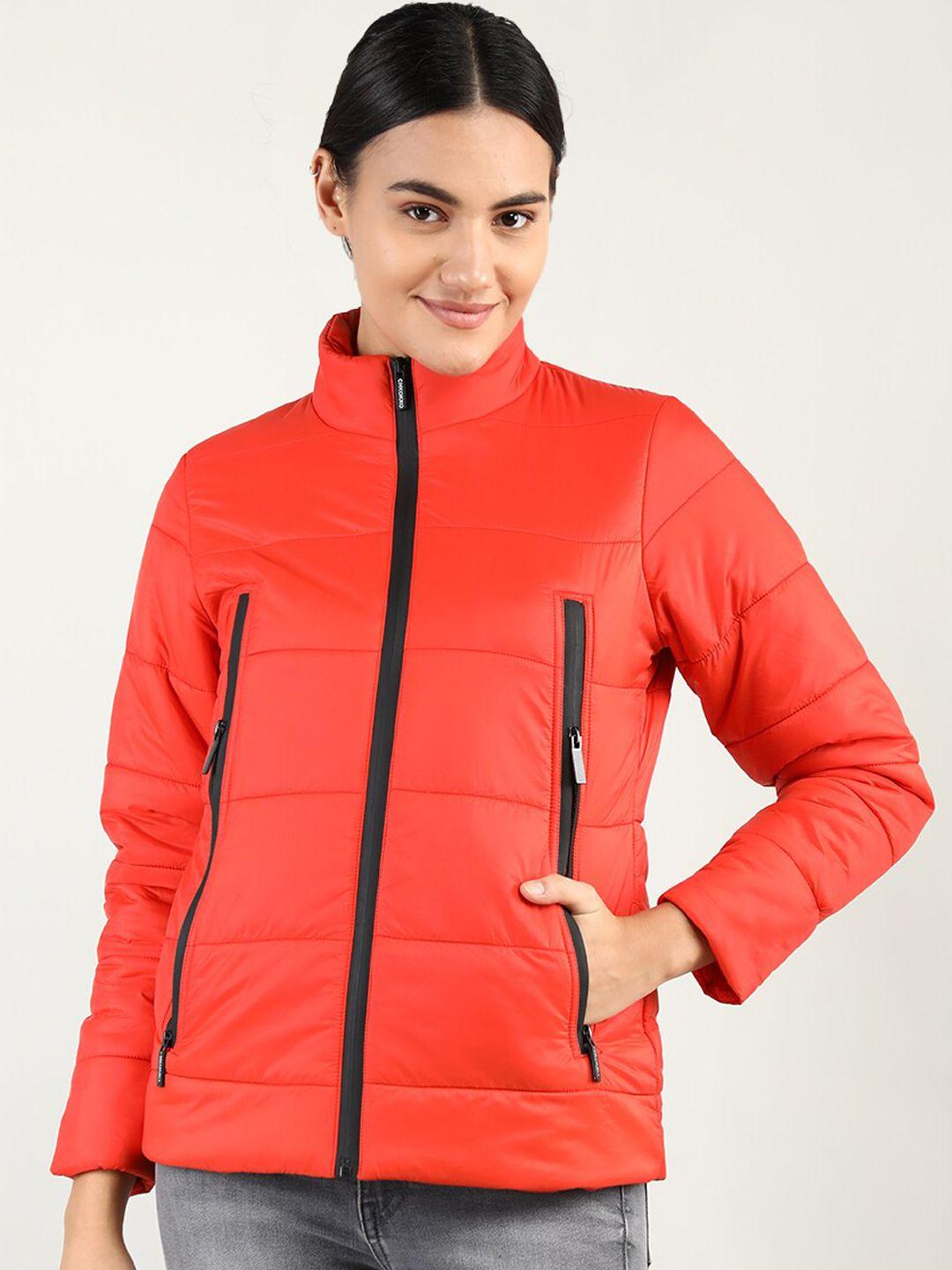 chkokko women red outdoor quilted jacket