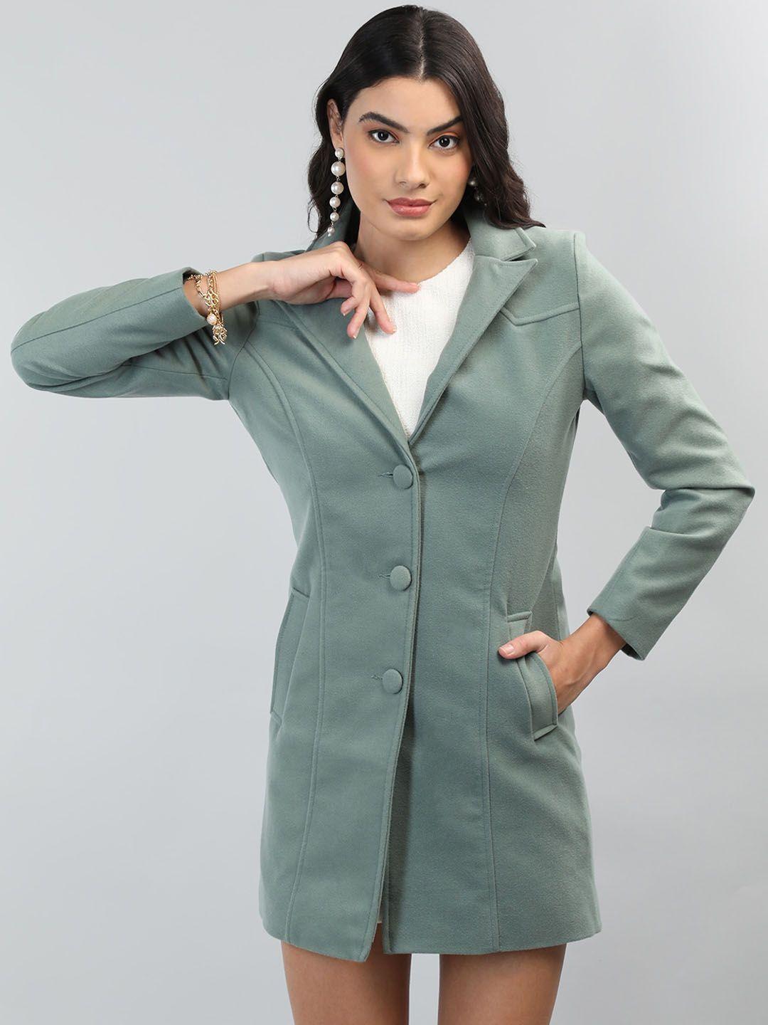 chkokko wool single-breasted overcoat