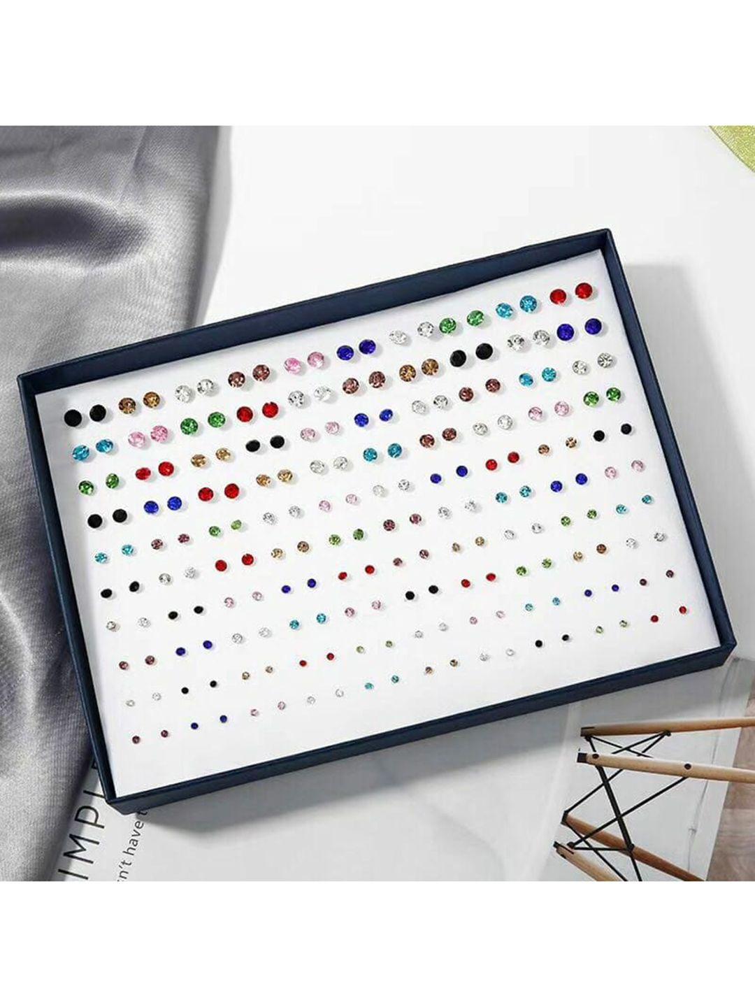 chocozone set of 100 contemporary studs earrings