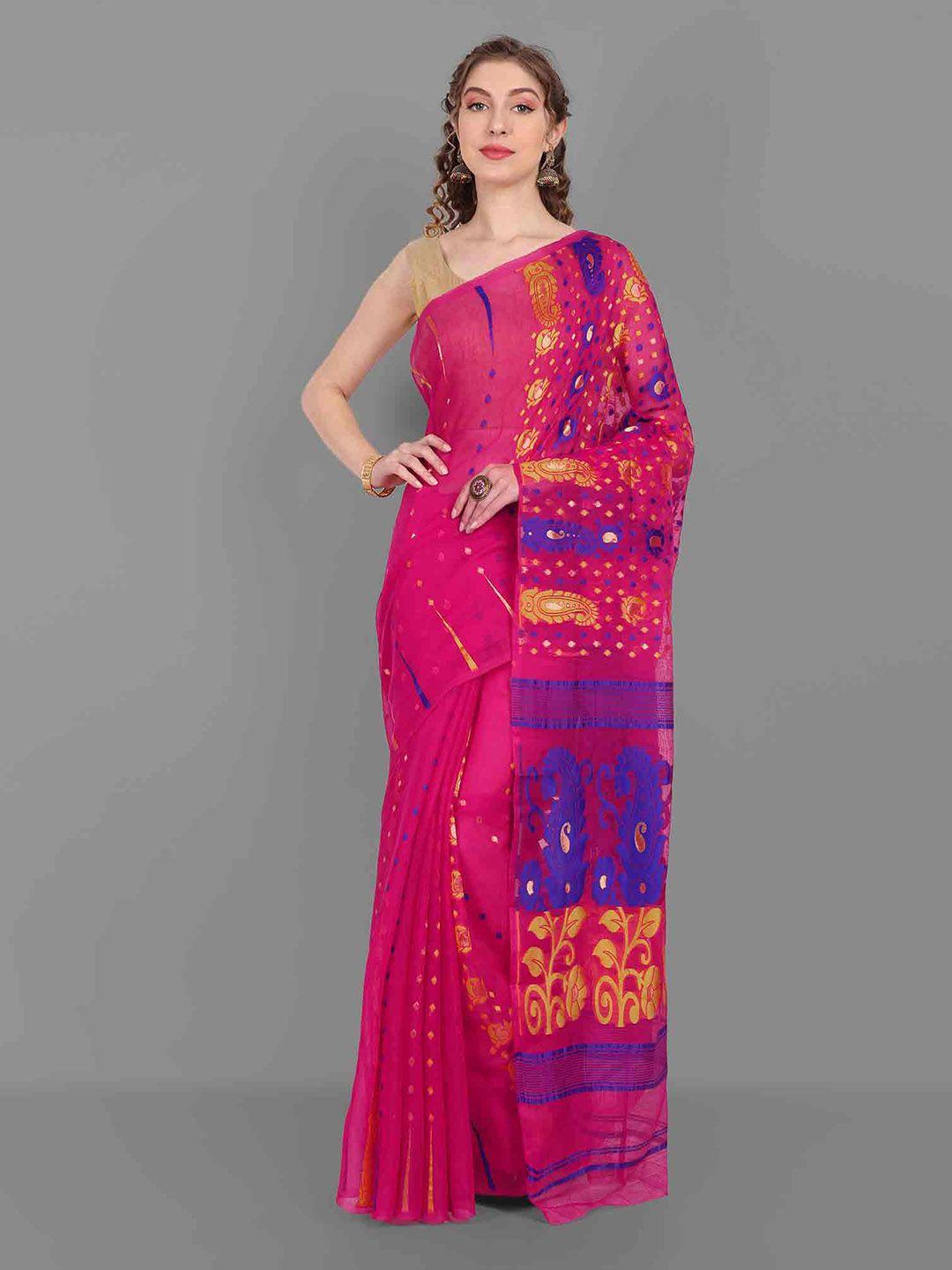 choiceit ethnic motifs woven design jamdani saree