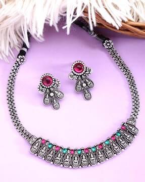 choker necklace & earrings set