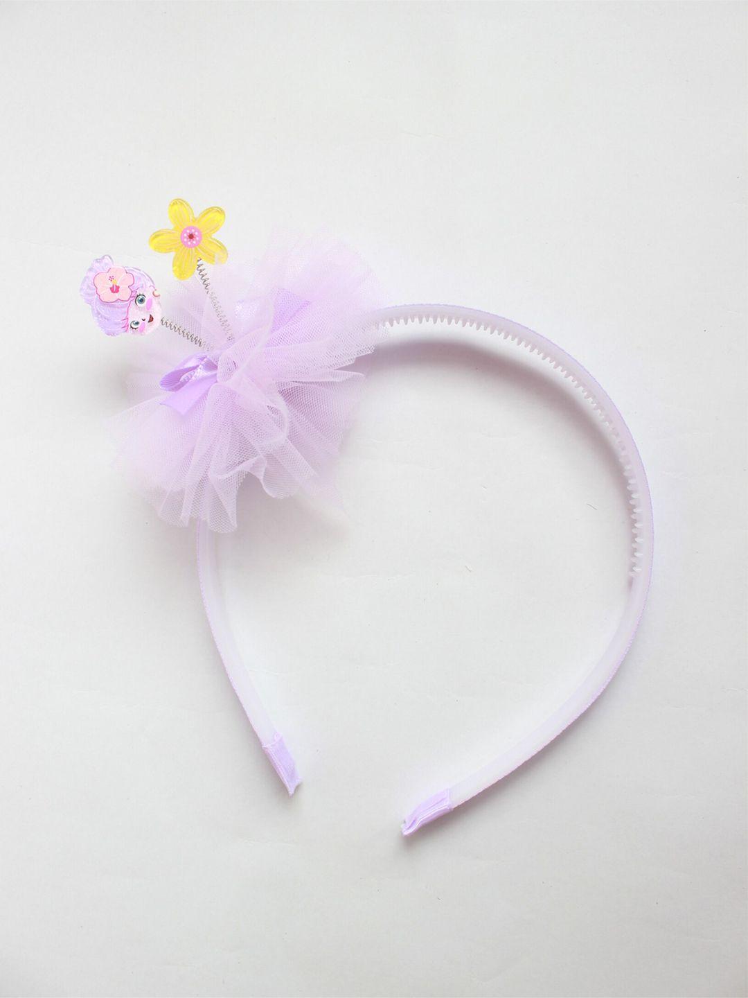 choko girls purple & yellow embellished hairband