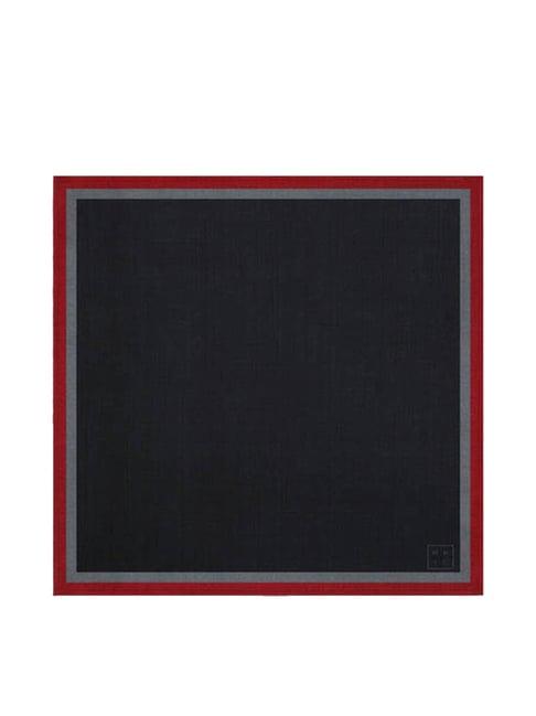 chokore black solid pocket square