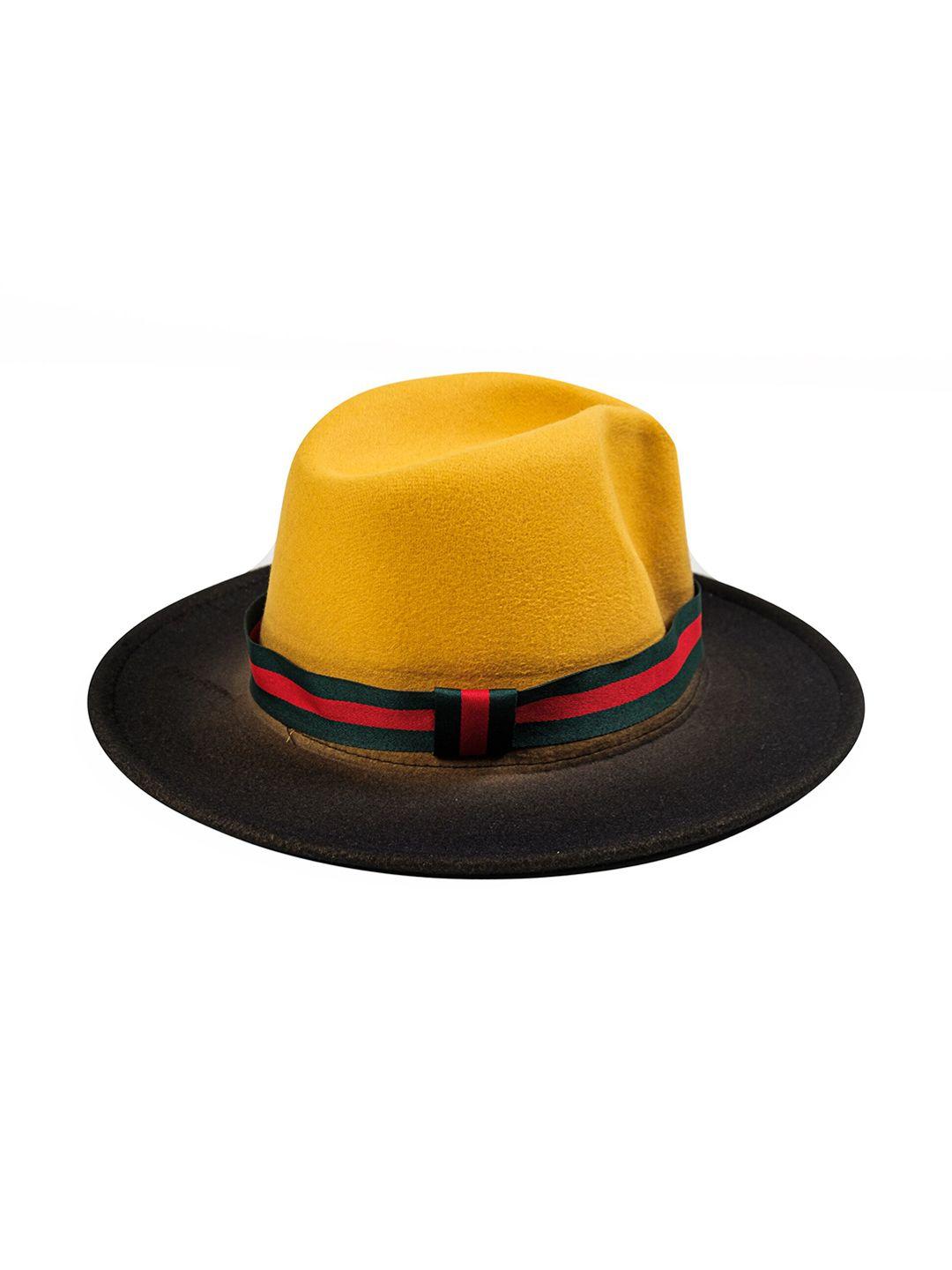 chokore men colourbocked fedora hat