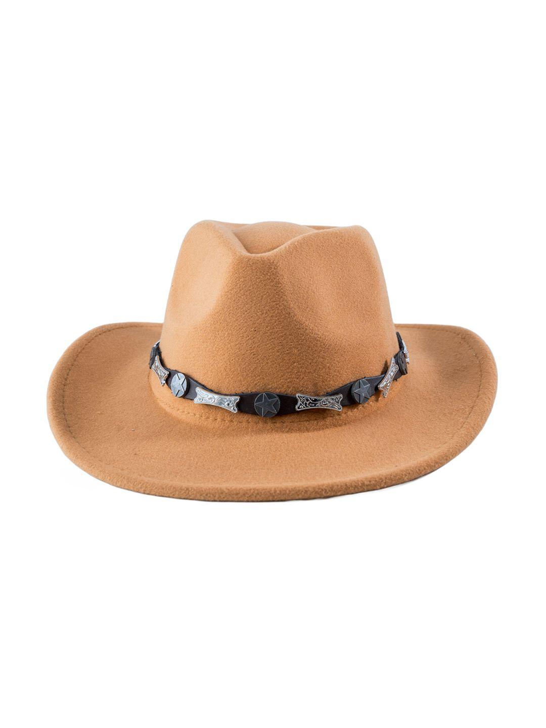 chokore men cowboy fedora hat with buckle belt