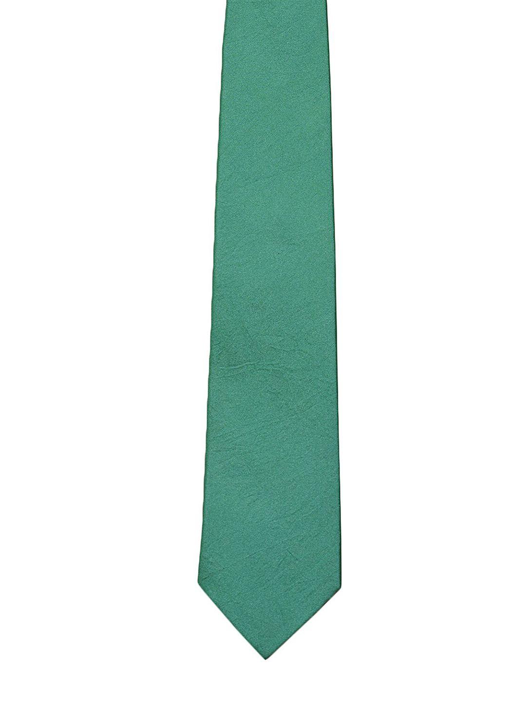 chokore men sea green broad silk tie