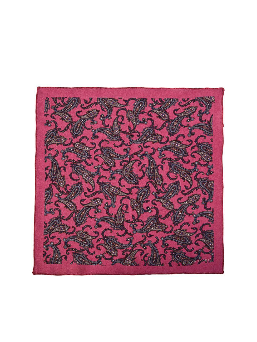 chokore printed silk pocket squares