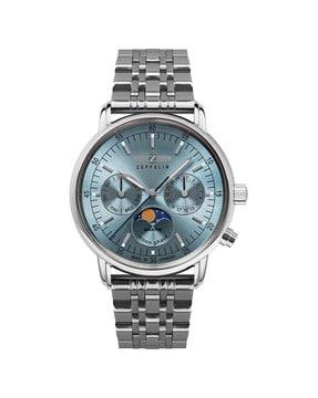 chonograph watch with metallic strap-81664