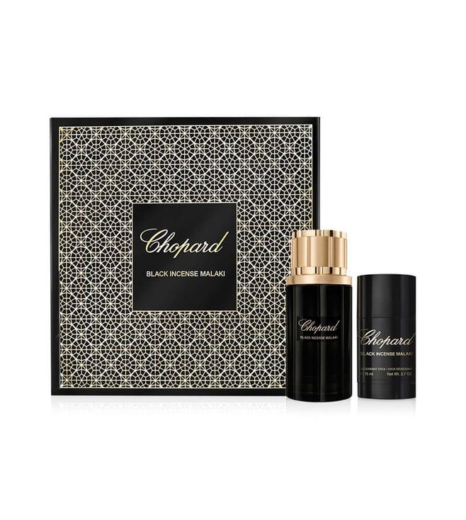 chopard black incense malaki gift set (eau de parfum 80 ml + deo stick 75 ml)