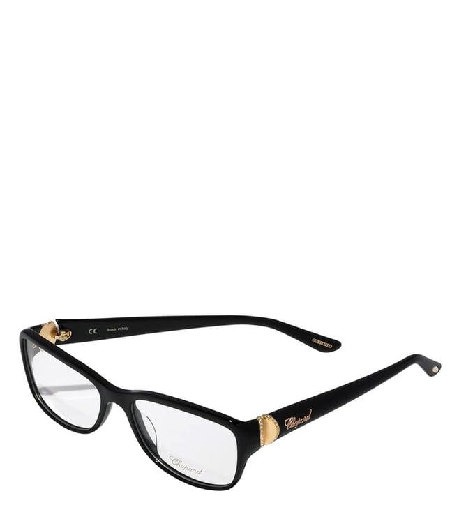 chopard black rectangular eye frames for women