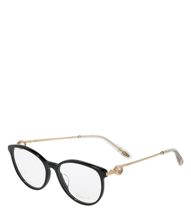 chopard black round eye frames for women