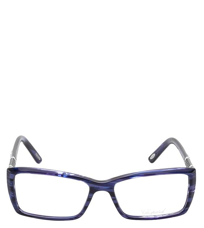 chopard blue rectangular eye frames for women