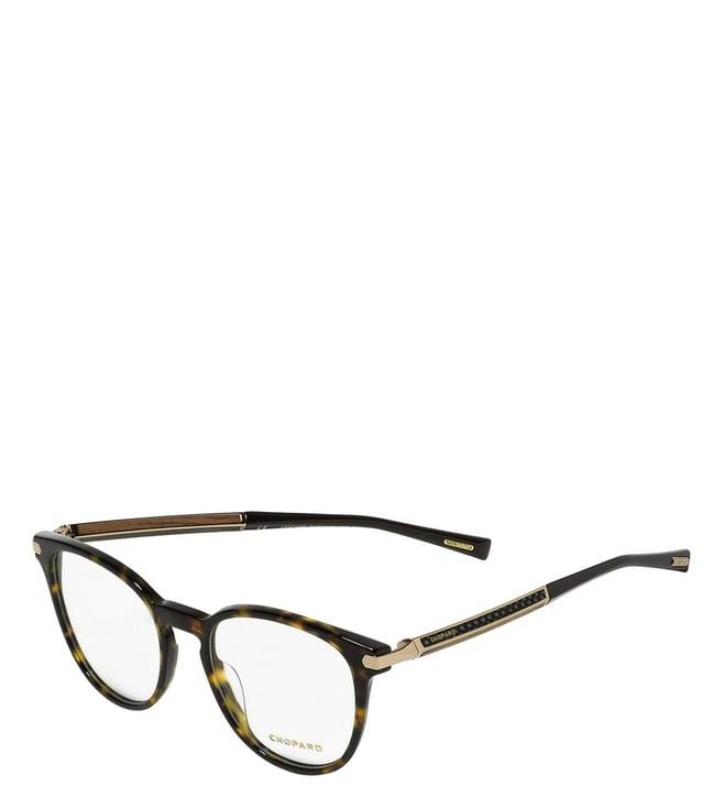 chopard brown round eye frames for women