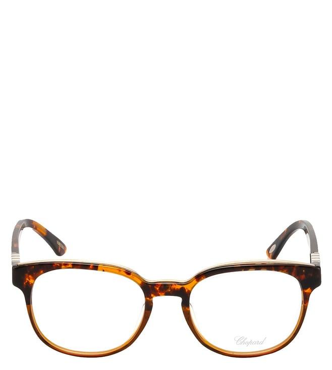 chopard brown square eye frames for men