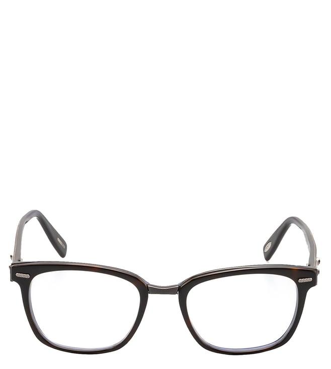 chopard brown square eye frames for men