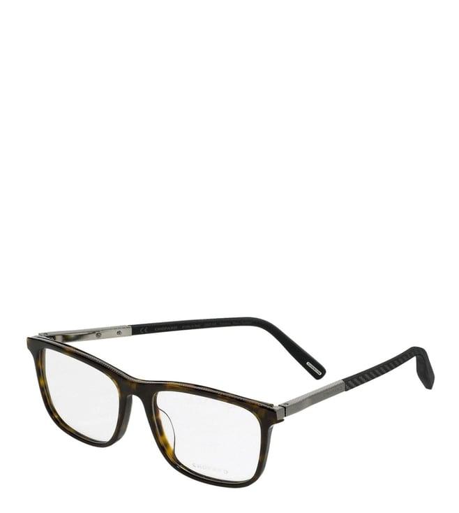 chopard brown square eye frames for men