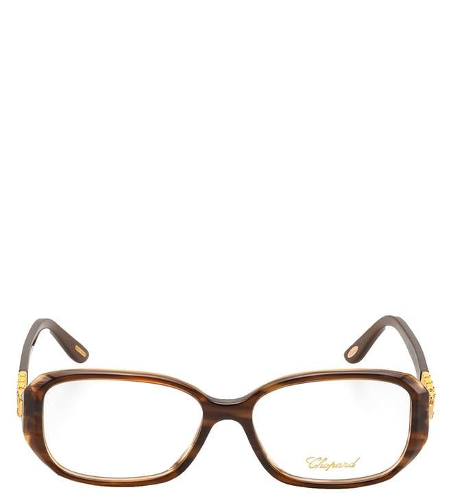 chopard brown square eye frames for women