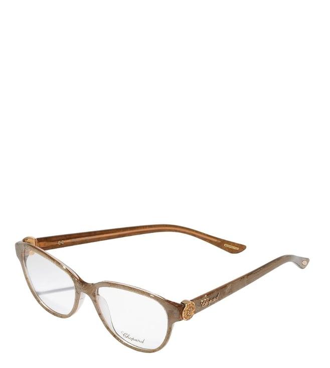 chopard brown square eye frames for women