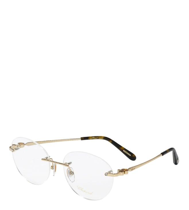 chopard gold oval eye frames for women