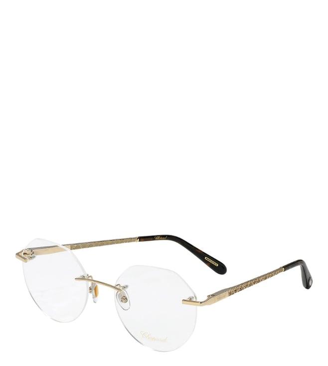 chopard gold round eye frames for women