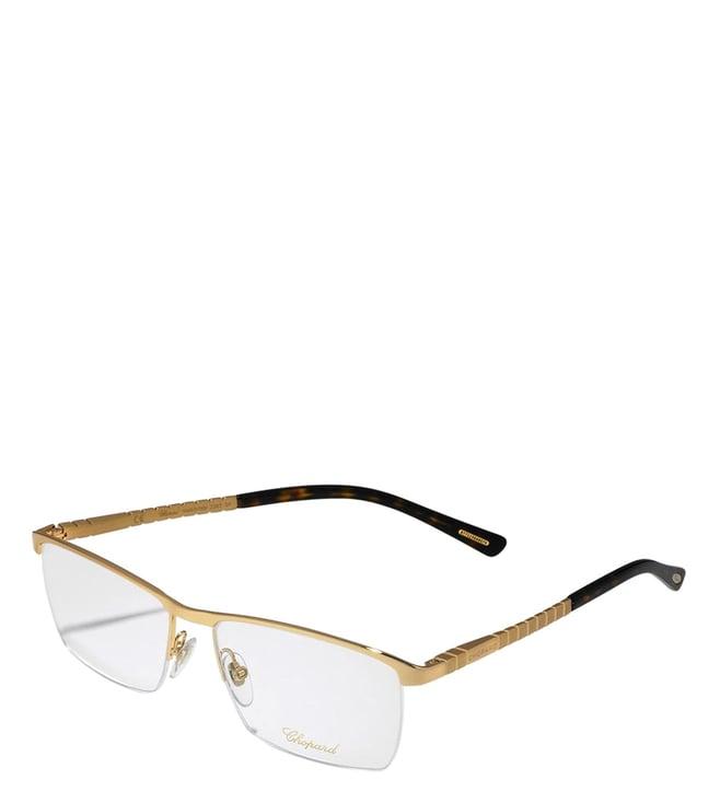 chopard gold square eye frames for men