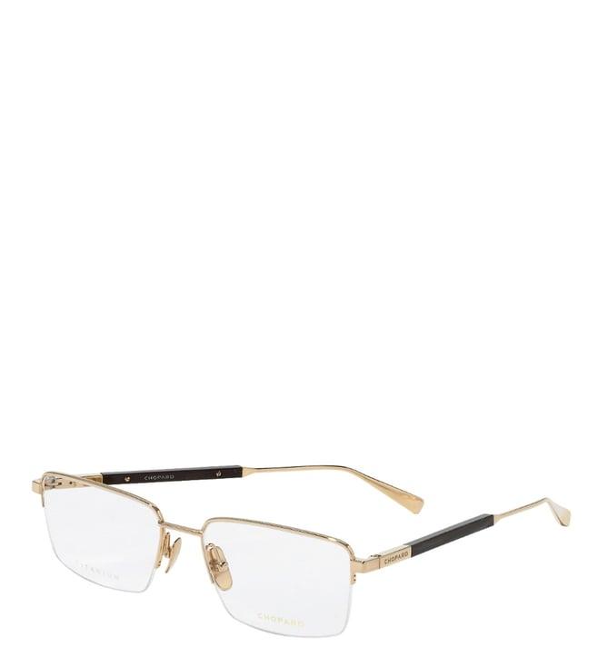 chopard gold square eye frames for men