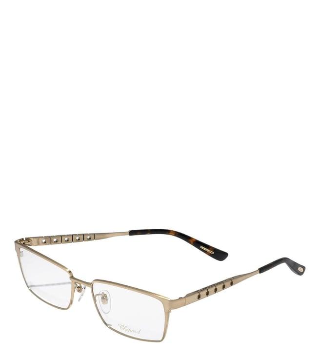 chopard gold square eye frames for men