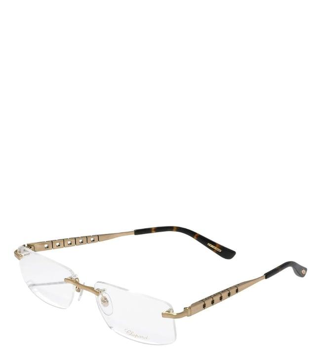 chopard gold square eye frames for men