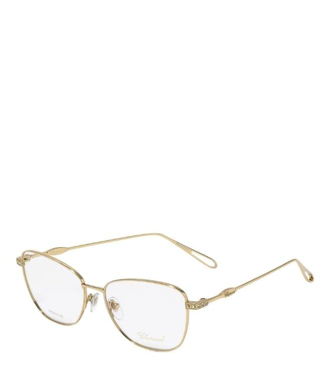 chopard gold square eye frames for women