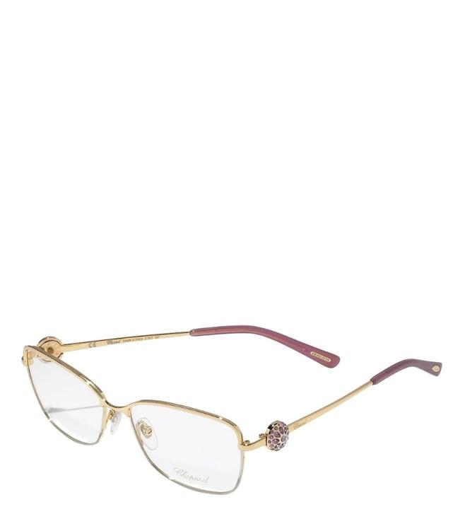 chopard gold square eye frames for women