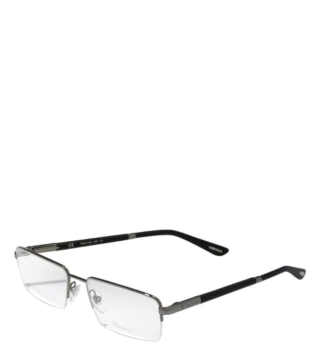 chopard gunmetal square eye frames for men