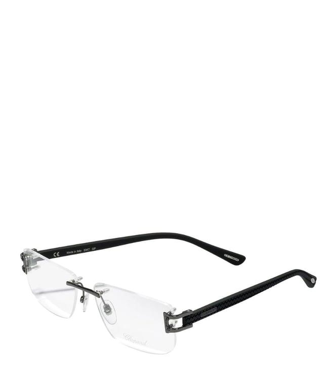 chopard gunmetal square eye frames for women