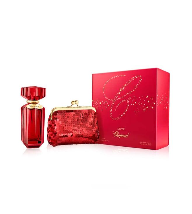 chopard love gift set (eau de parfum 100 ml + red glitter clutch)