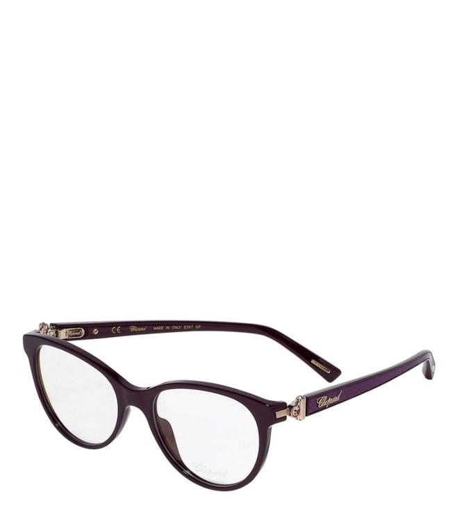 chopard purple cat eye frames for women