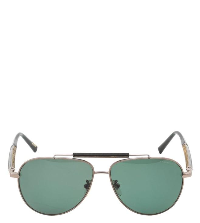 chopard schc9460509psg green uv protected aviator sunglasses for men