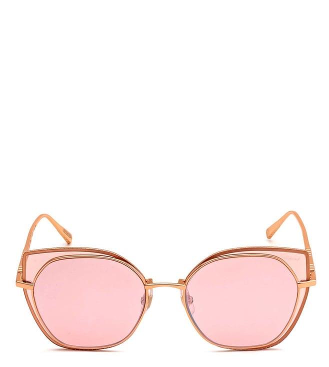 chopard schf74m598fcxsg pink uv protected cat eye sunglasses for women