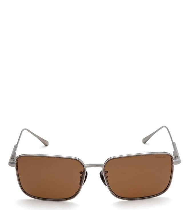 chopard schf84m59e56psg brown uv protected rectangular sunglasses for men
