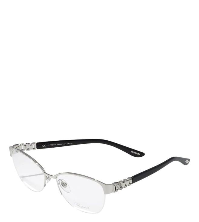 chopard silver oval eye frames for women