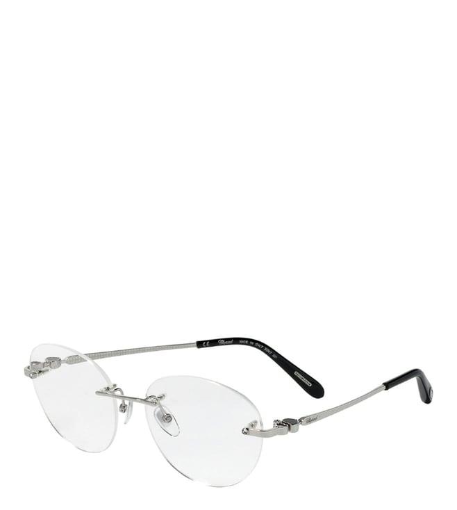 chopard silver oval eye frames for women