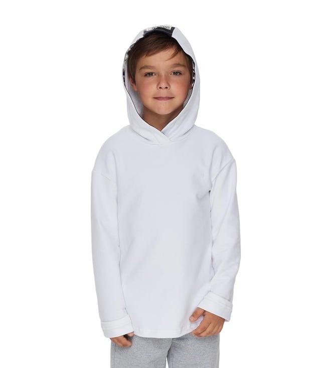 choupette kids ecru game regular fit hoodie