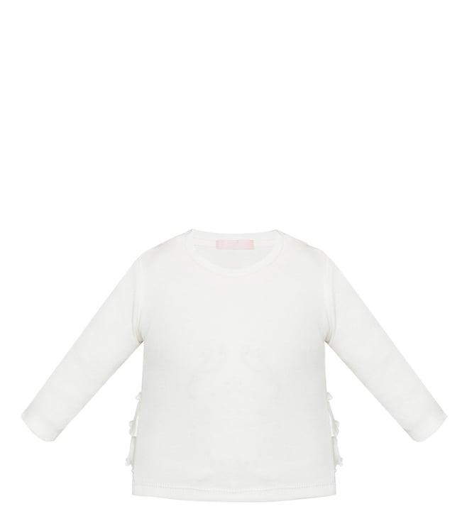 choupette kids ecru lace relaxed fit top