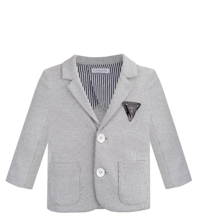 choupette kids grey melange special occasions regular fit blazer