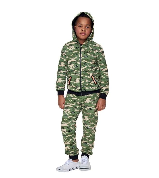 choupette kids multi footer camouflage relaxed fit track suit