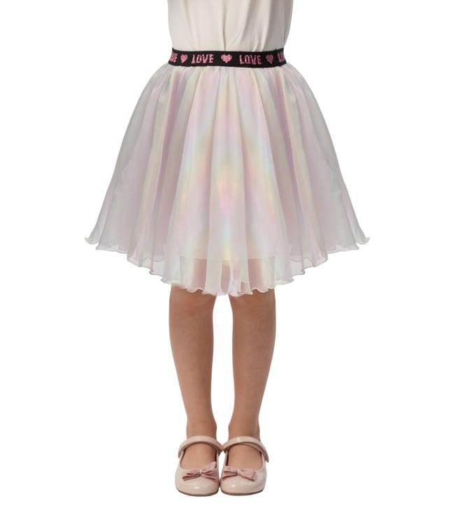 choupette kids multicolor organza regular fit skirt